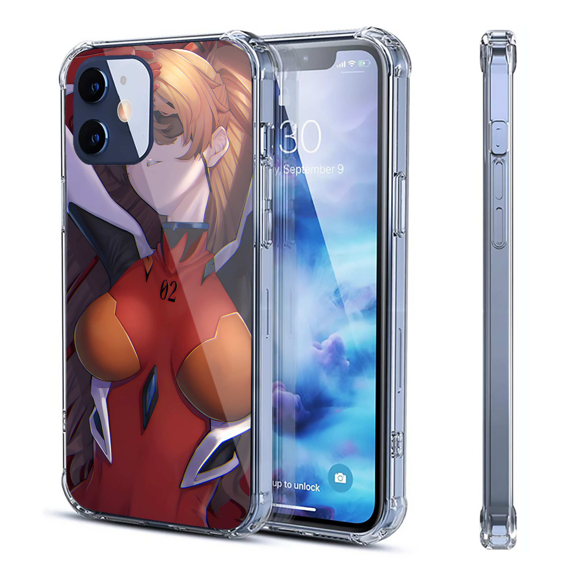 （画像用） EVA 新世紀エヴァンゲリオン 【iPhone 12シリーズ対応】透明スマホケース（クリアソフトケース）